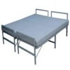 PS PARVESH SMART 4.5 Inch Tripple Layer Soft Memory Foam Mattress Folding Bed With Anti Skid Waterproff Fabric (6 Ft X 6 Ft), Glossy, Grey