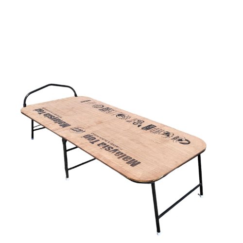 PS PARVESH SMART� 12 mm Plywood Folding Bed for Home Metal Foldable Bed Cot Frame Cot Hostel use Guest Bed Camp Bed for Sleeping Size (3ft x 6.25ft). Single Bed