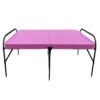 PS PARVESH SMART Waterproff Plastic Folding Bed with Multipurpose use Bed Size (36″x72″) (Pink)