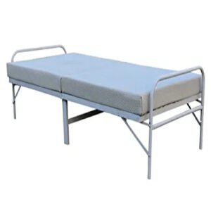 PS PARVESH SMART 4.5 inch Tripple Layer Soft Memory Foam Folding Bed with Anti Skid Waterproff Fabric (Mattress Thickness 4.5 inch, 3ft x 6ft, Alloy Steel, Matte Finish)