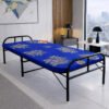 PS PARVESH SMART Cotton 2 Inch Mattress Folding Bed for Adults for Home and Hostel Size (Blue, 3ft x 6ft)