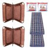 PS PARVESH SMART (2 Pieces Combo Folding Bed 3 X 6ft Strong | Multipurpose | Multicolor with Pillow and Matrress